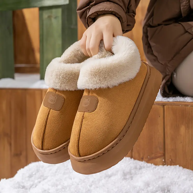 Winter Fleece Lined Women's Bag Heeled Boots - Image 7