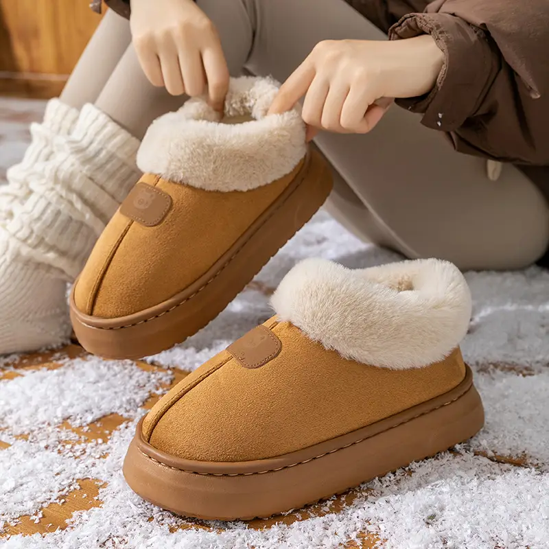 Winter Fleece Lined Women's Bag Heeled Boots - Image 8