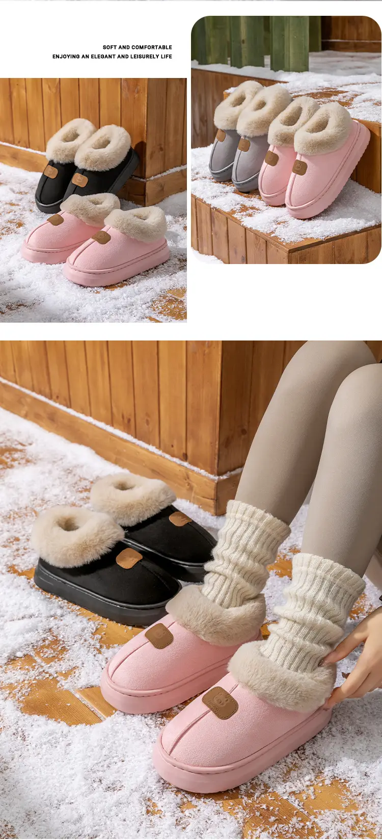 Winter Fleece Lined Women's Bag Heeled Boots — feature 14