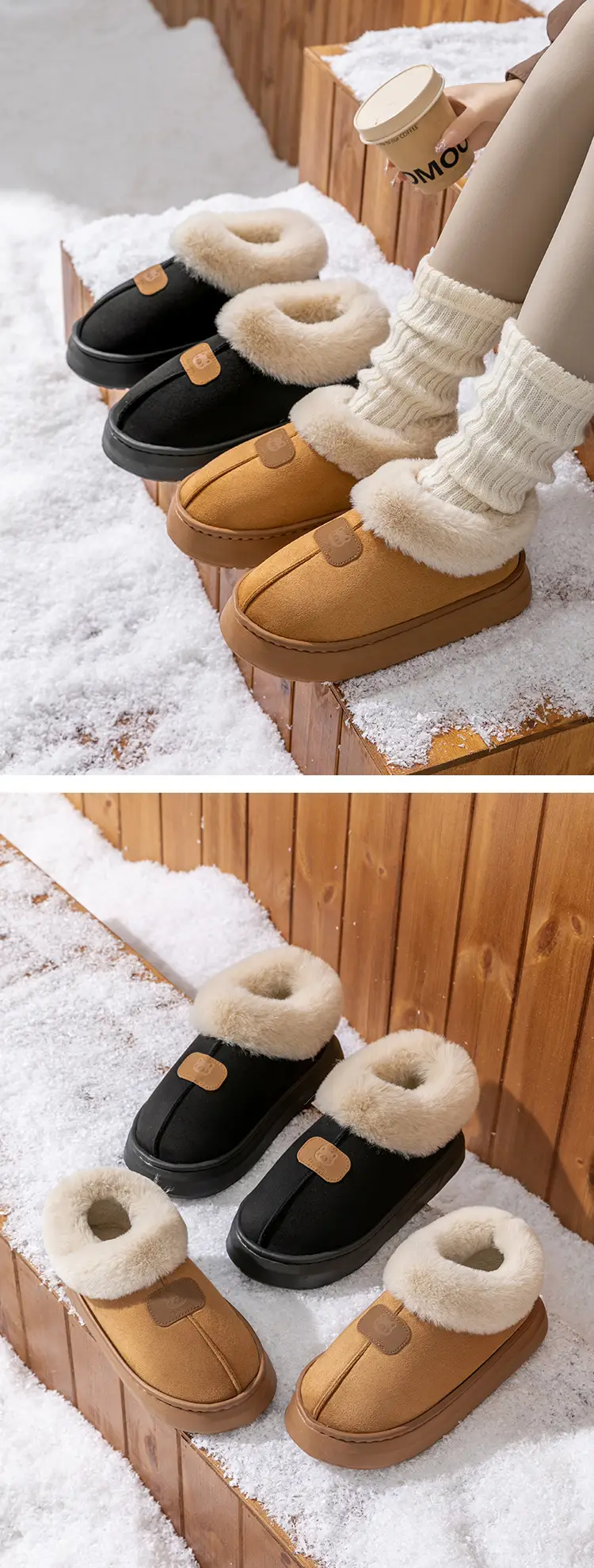 Winter Fleece Lined Women's Bag Heeled Boots — feature 17