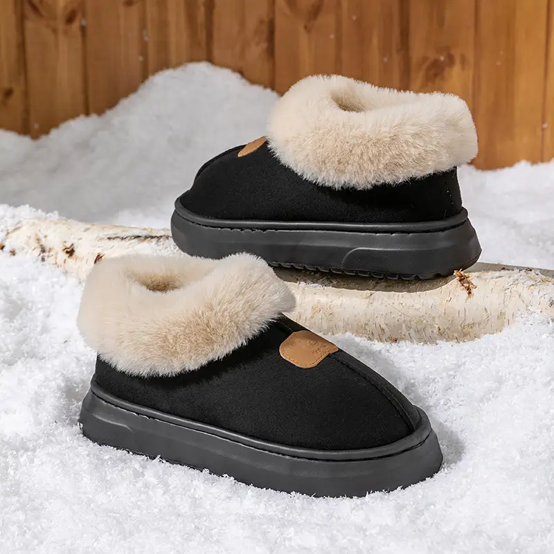 Winter Fleece Lined Women's Bag Heeled Boots - Image 4