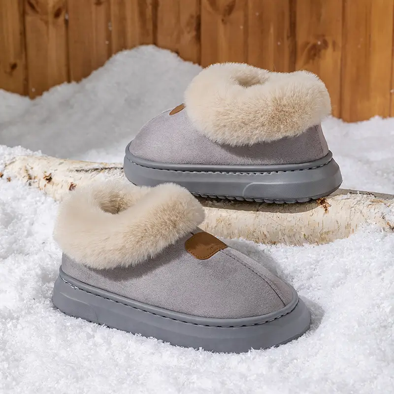 Winter Fleece Lined Women's Bag Heeled Boots - Image 5