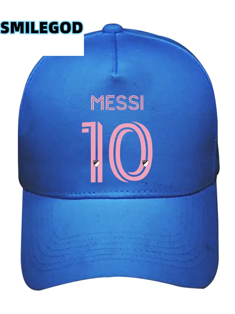 Miami International Messi No. 10 Baseball Hat Men Women Blue — feature 4