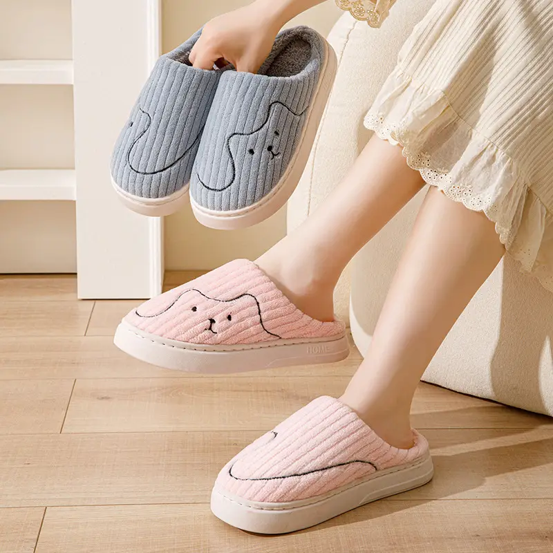 Cotton Slippers for Women 2025 New Winter Warm Plus Plush Slippers for Men Autumn and Winter Cotton Slippers for Home Autumn and Winter - Image 7