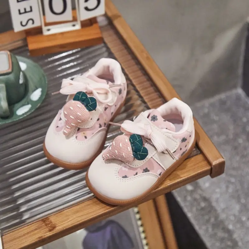 Autumn Baby Shoes for Girls Pink Soft Sole