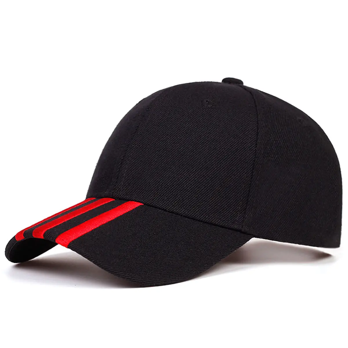 Women's Blue Baseball Cap with Striped Brim - Image 11