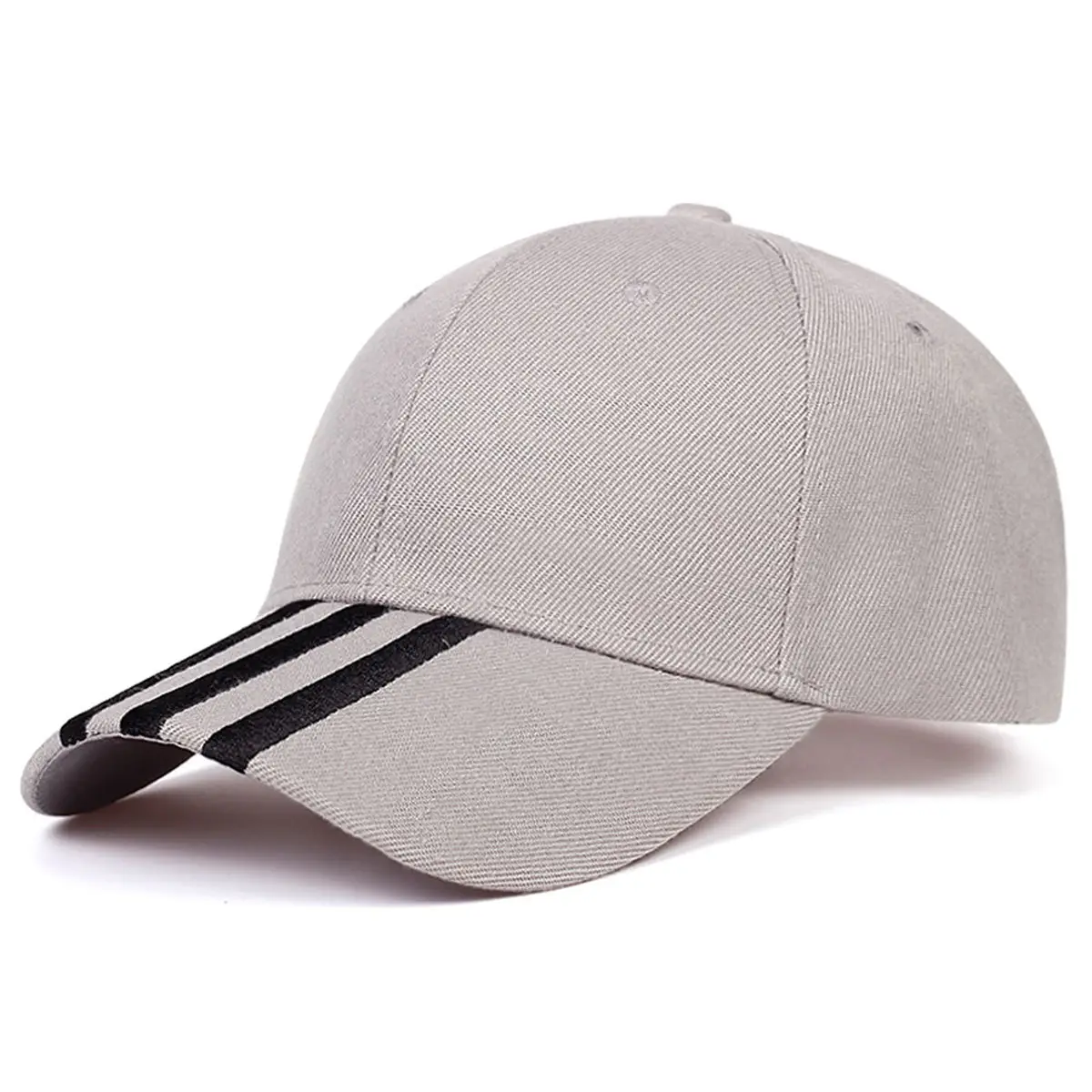 Women's Blue Baseball Cap with Striped Brim — feature 4