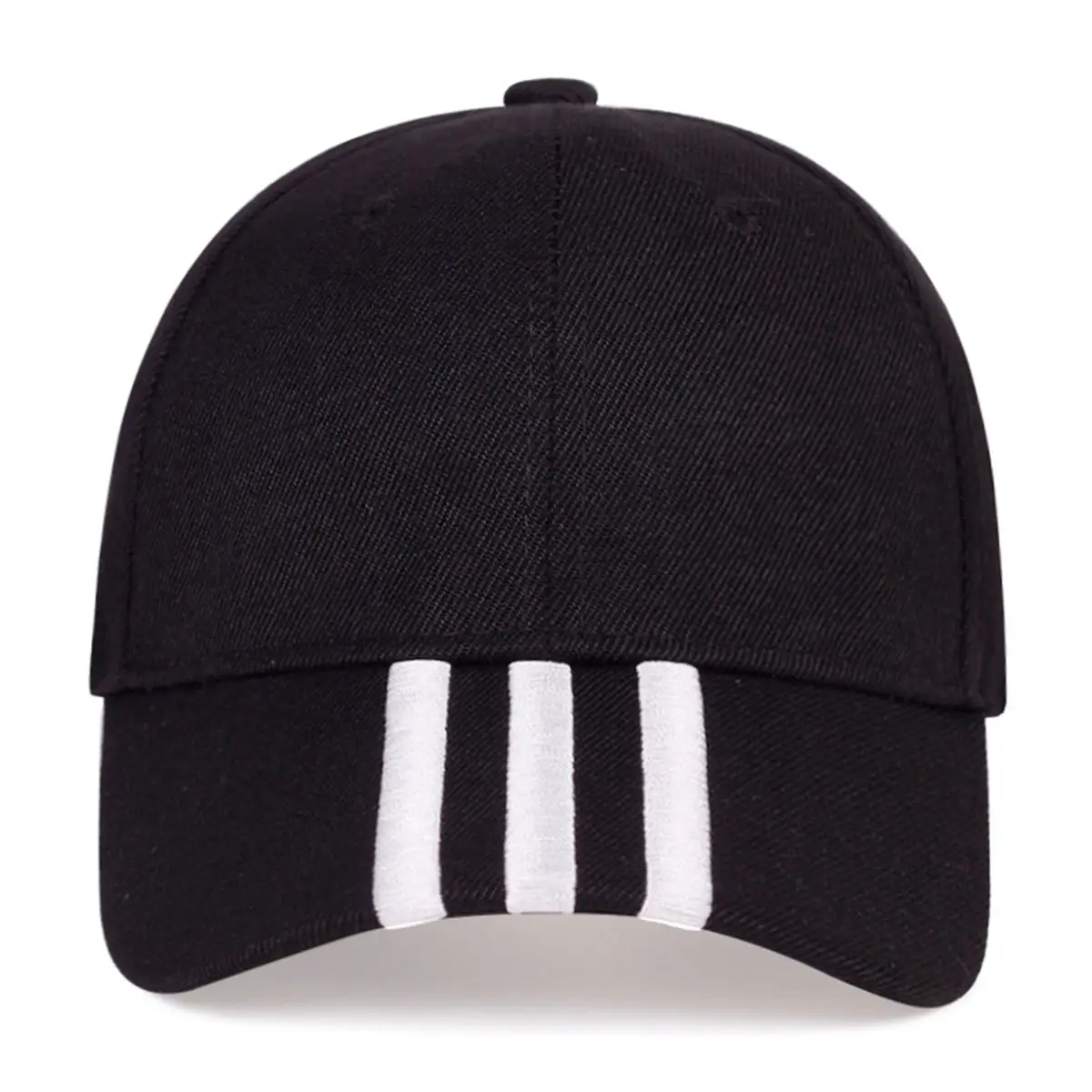 Women's Blue Baseball Cap with Striped Brim — feature 6