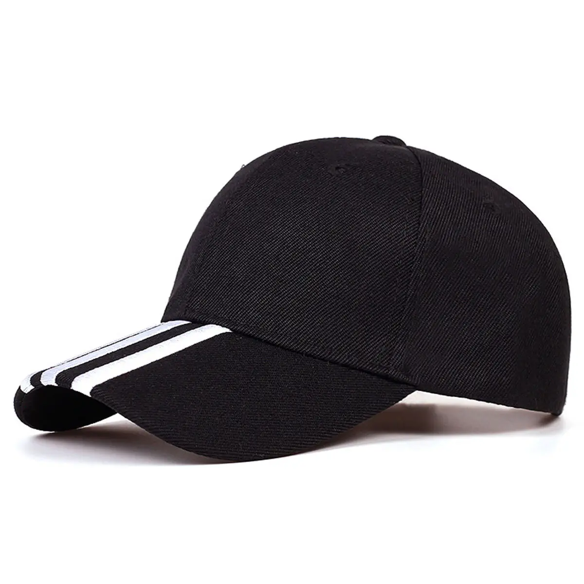 Women's Blue Baseball Cap with Striped Brim — feature 7