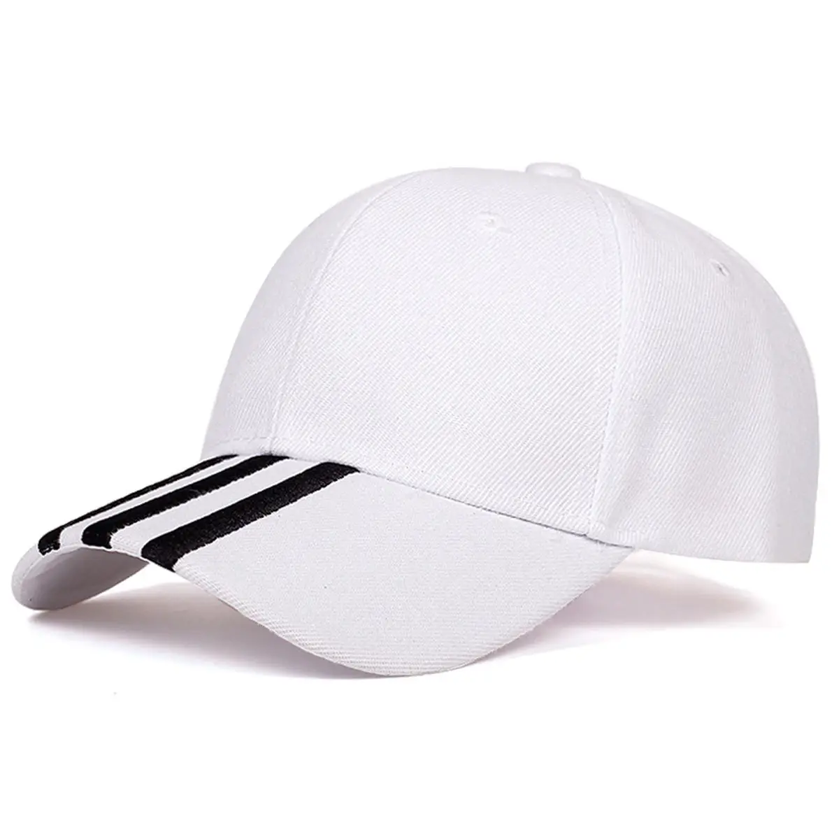 Women's Blue Baseball Cap with Striped Brim — feature 9