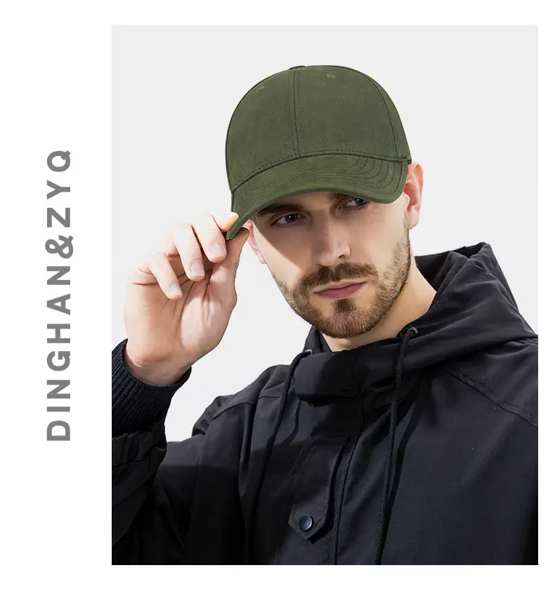 Men's Green Baseball Cap Outdoor Hiking Hat Large — feature 12