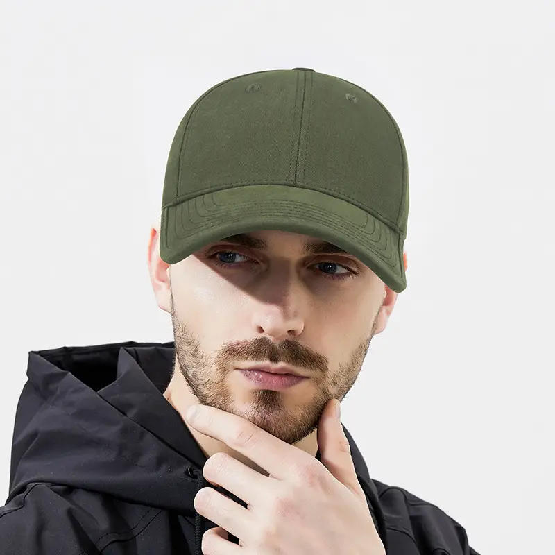 Men's Green Baseball Cap Outdoor Hiking Hat Large