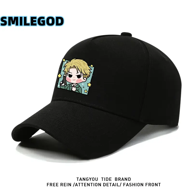 Spy-Themed Cartoon Cap for Men Youth Baseball Cap