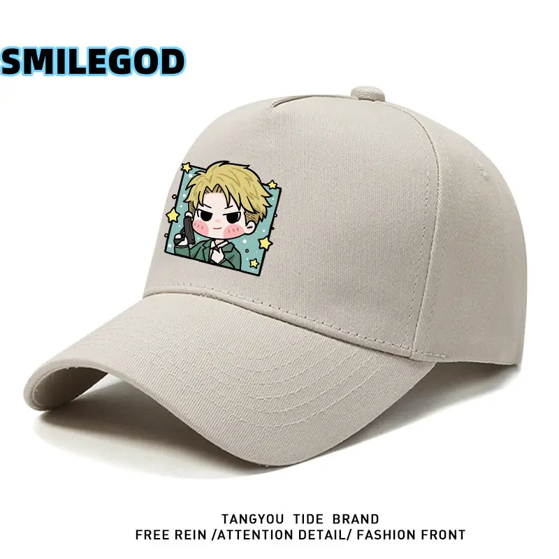 Spy-Themed Cartoon Cap for Men Youth Baseball Cap