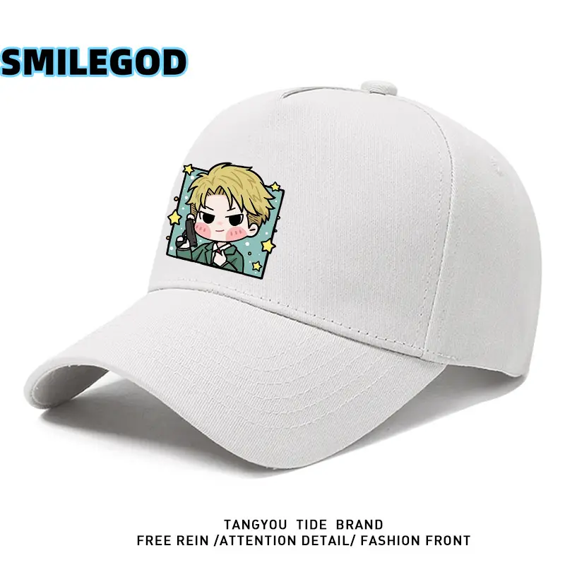 Spy-Themed Cartoon Cap for Men Youth Baseball Cap