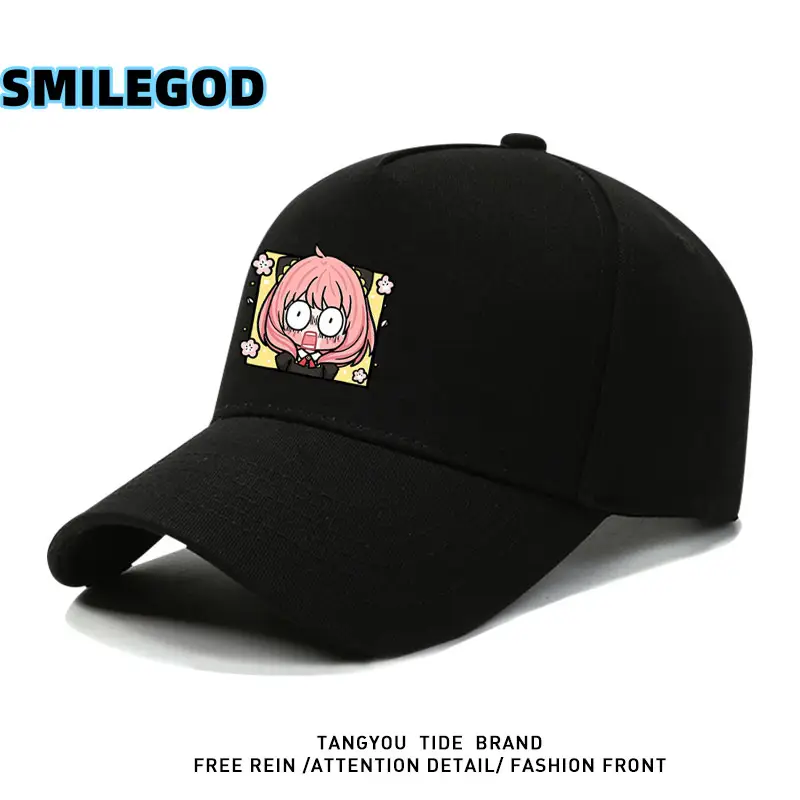 Spy-Themed Cartoon Cap for Men Youth Baseball Cap
