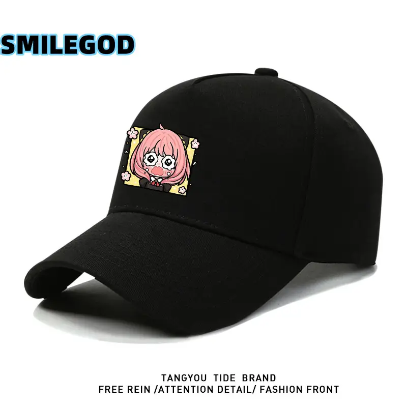 Spy-Themed Cartoon Cap for Men Youth Baseball Cap