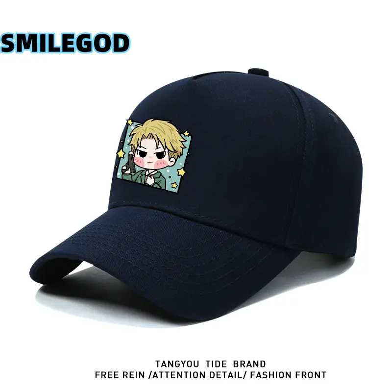 Spy-Themed Cartoon Cap for Men Youth Baseball Cap