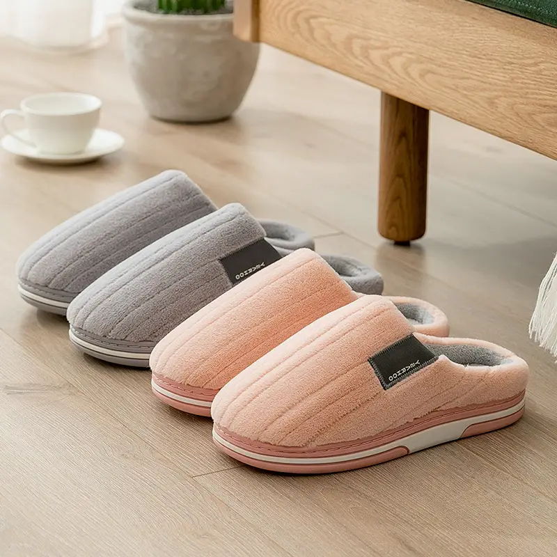 Women Cotton Indoor Winter Slippers Warm Thick - Image 8