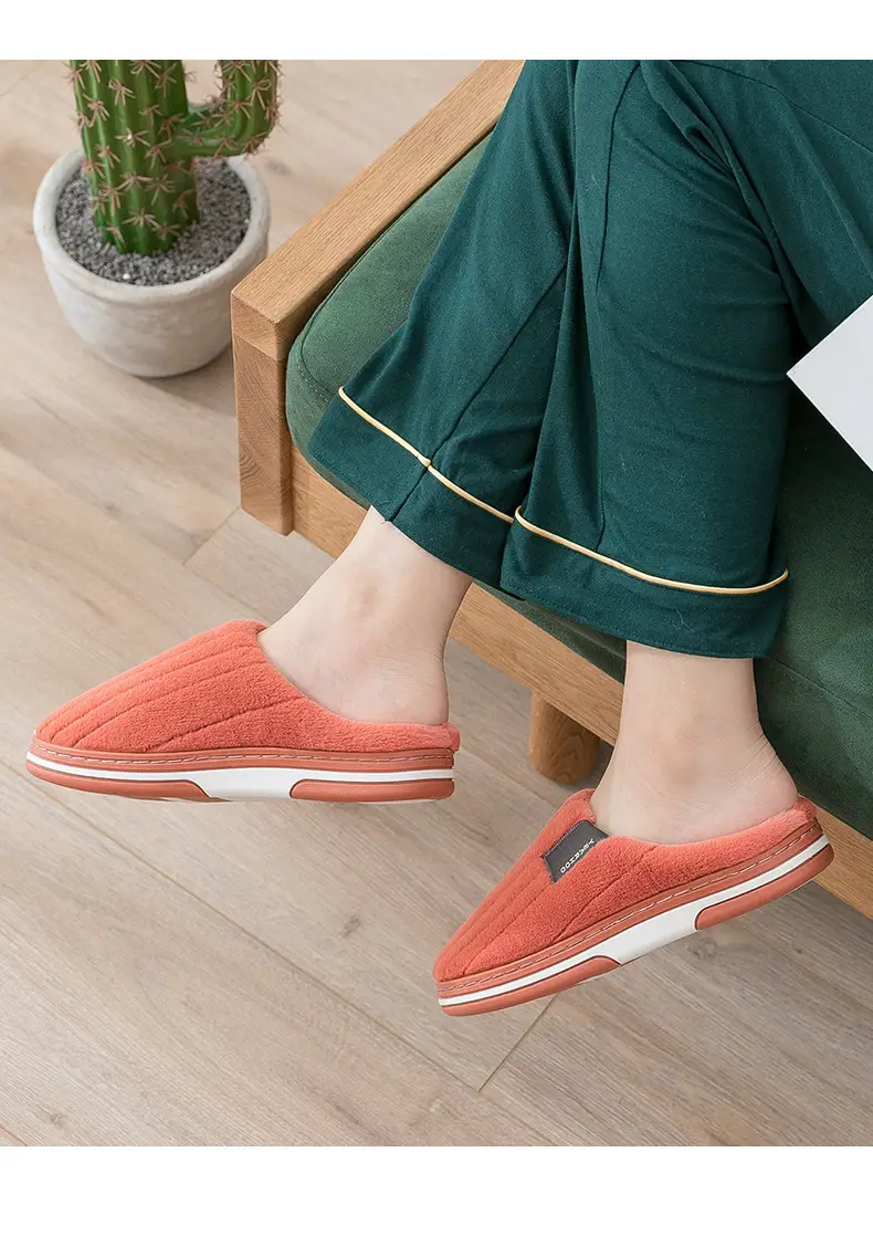 Women Cotton Indoor Winter Slippers Warm Thick — feature 11