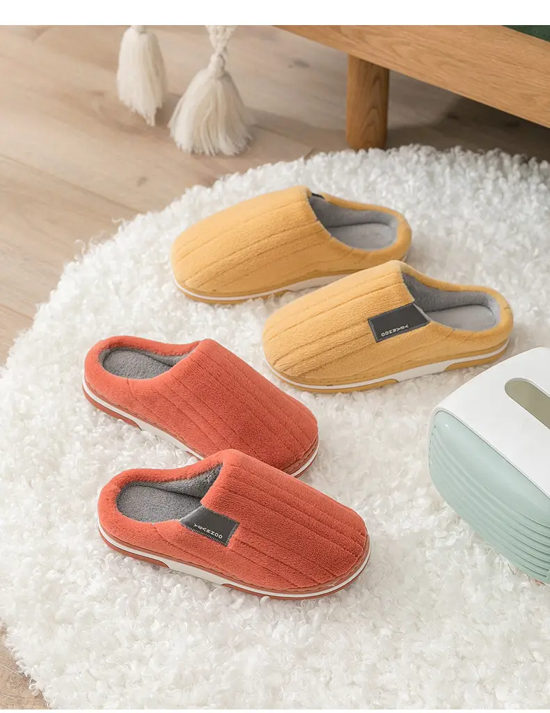Women Cotton Indoor Winter Slippers Warm Thick — feature 14