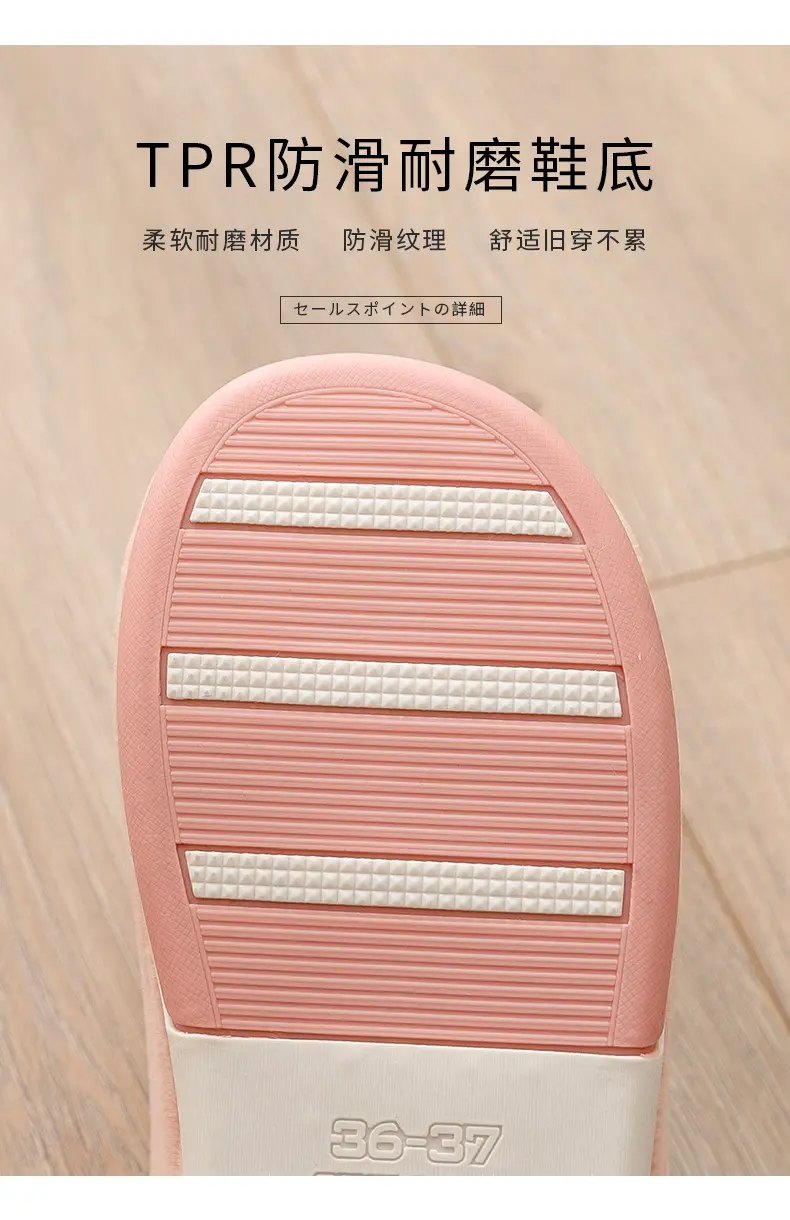 Women Cotton Indoor Winter Slippers Warm Thick — feature 5