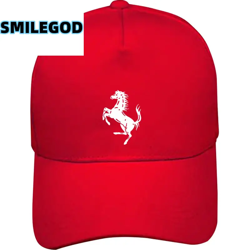 Red Ferrari Horse Cap for Students & Sun Hat - Image 20