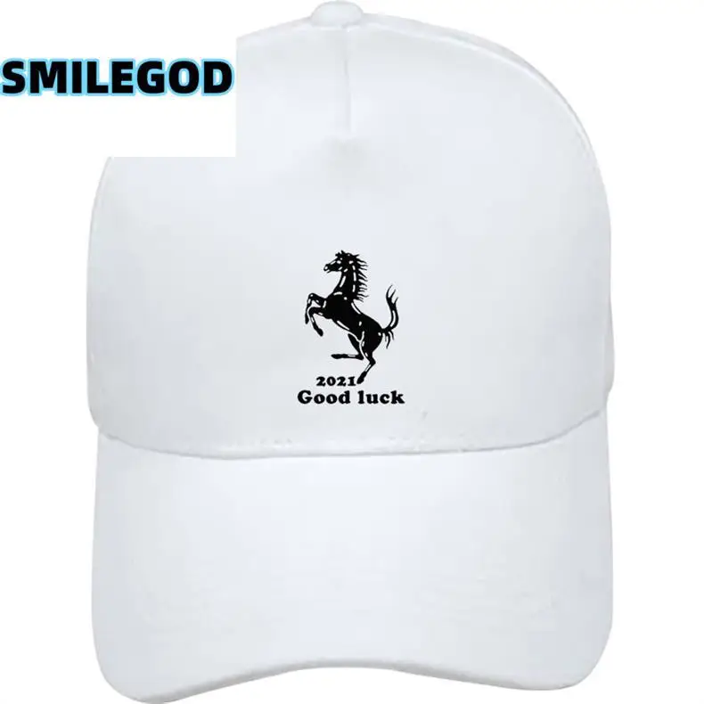 Red Ferrari Horse Cap for Students & Sun Hat — feature 7