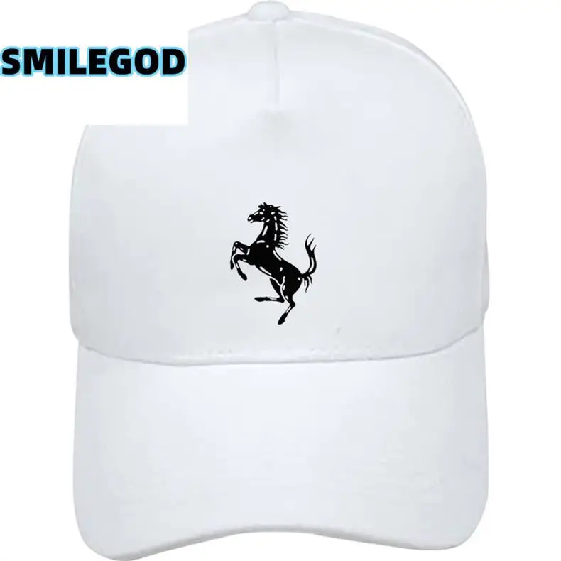 Red Ferrari Horse Cap for Students & Sun Hat — feature 8