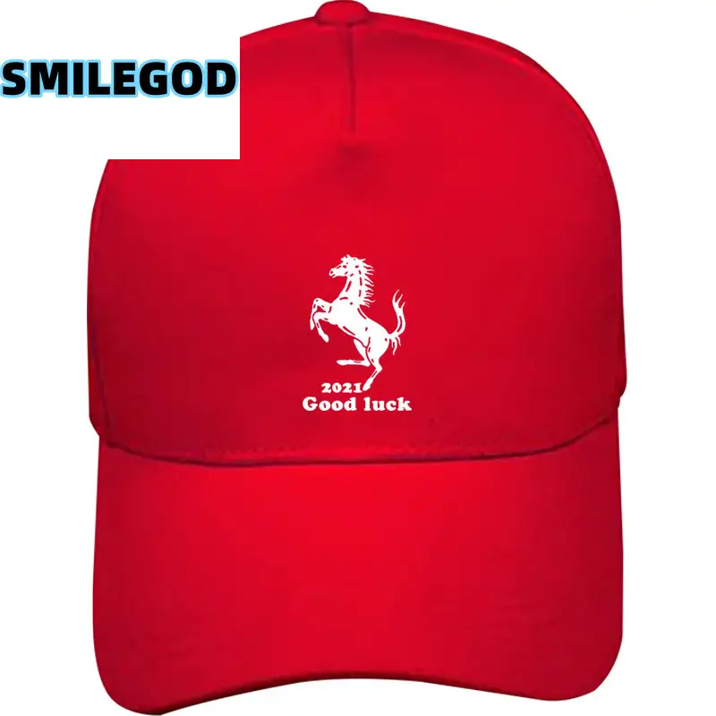 Red Ferrari Horse Cap for Students & Sun Hat - Image 8