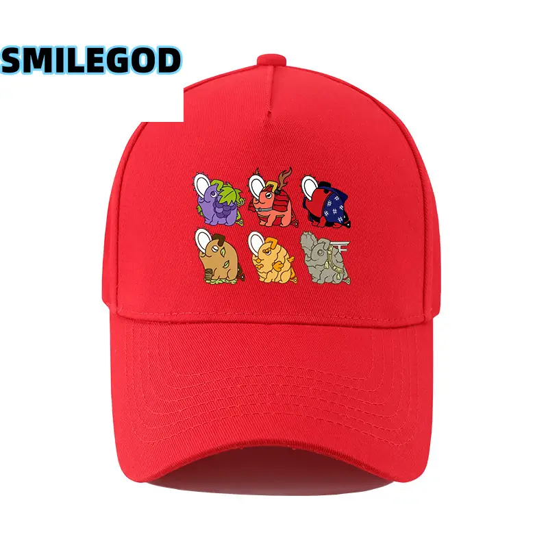SMILEGOD Cartoon Cap for Men Navy with 6 Characters Print - Image 38