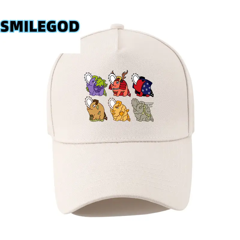 SMILEGOD Cartoon Cap for Men Navy with 6 Characters Print - Image 13