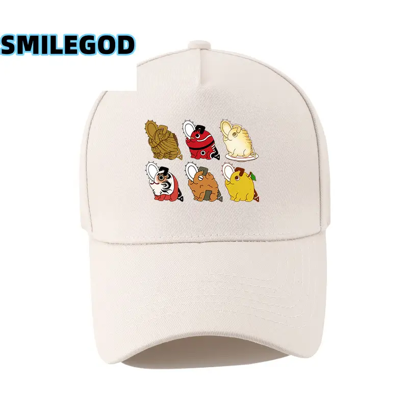 SMILEGOD Cartoon Cap for Men Navy with 6 Characters Print - Image 14