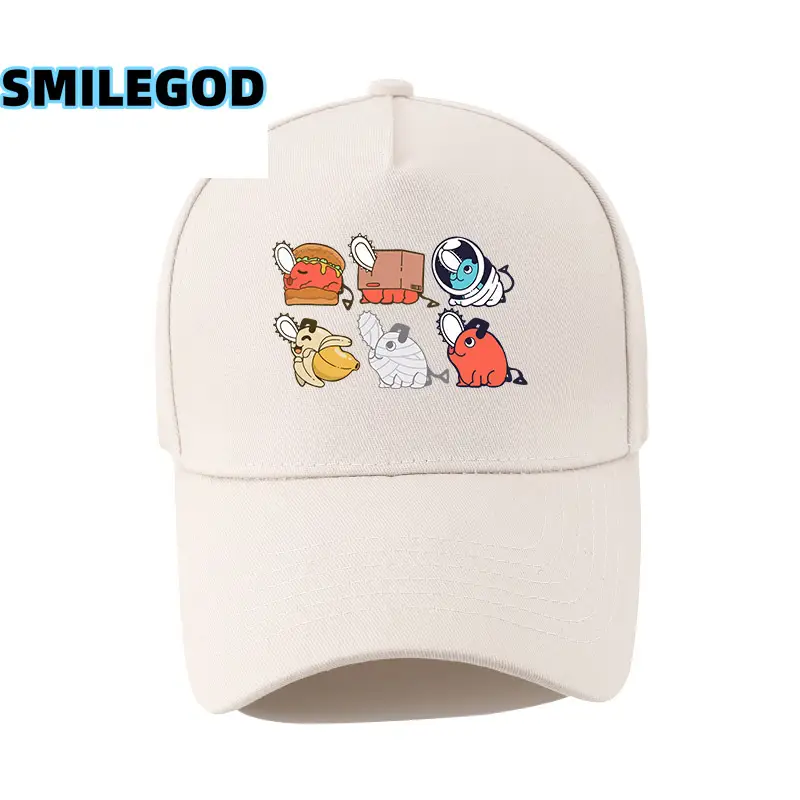 SMILEGOD Cartoon Cap for Men Navy with 6 Characters Print - Image 18