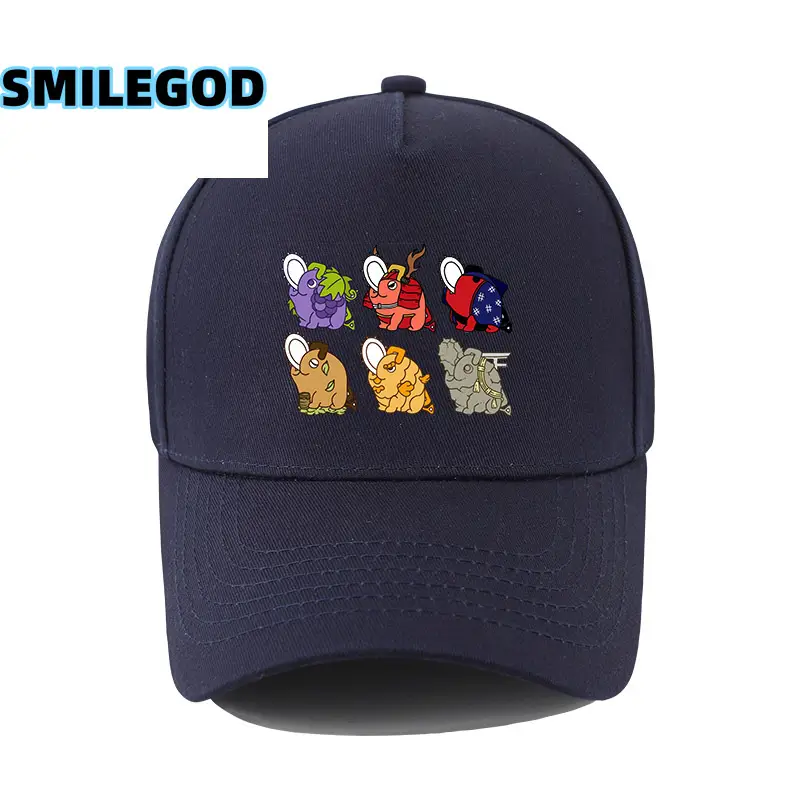 SMILEGOD Cartoon Cap for Men Navy with 6 Characters Print - Image 19
