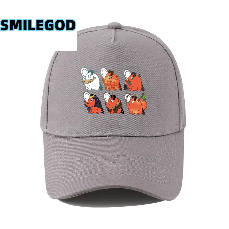 SMILEGOD Cartoon Cap for Men Navy with 6 Characters Print - Image 29