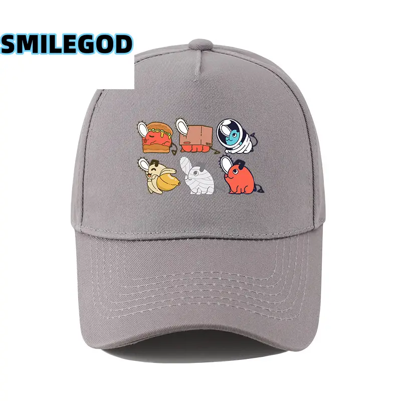 SMILEGOD Cartoon Cap for Men Navy with 6 Characters Print - Image 30