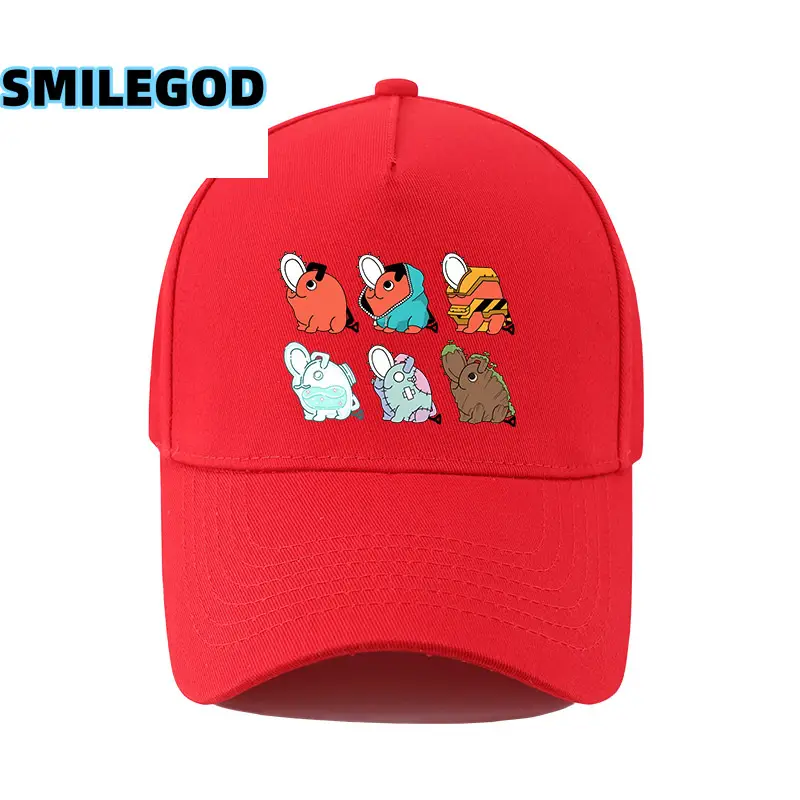 SMILEGOD Cartoon Cap for Men Navy with 6 Characters Print - Image 34