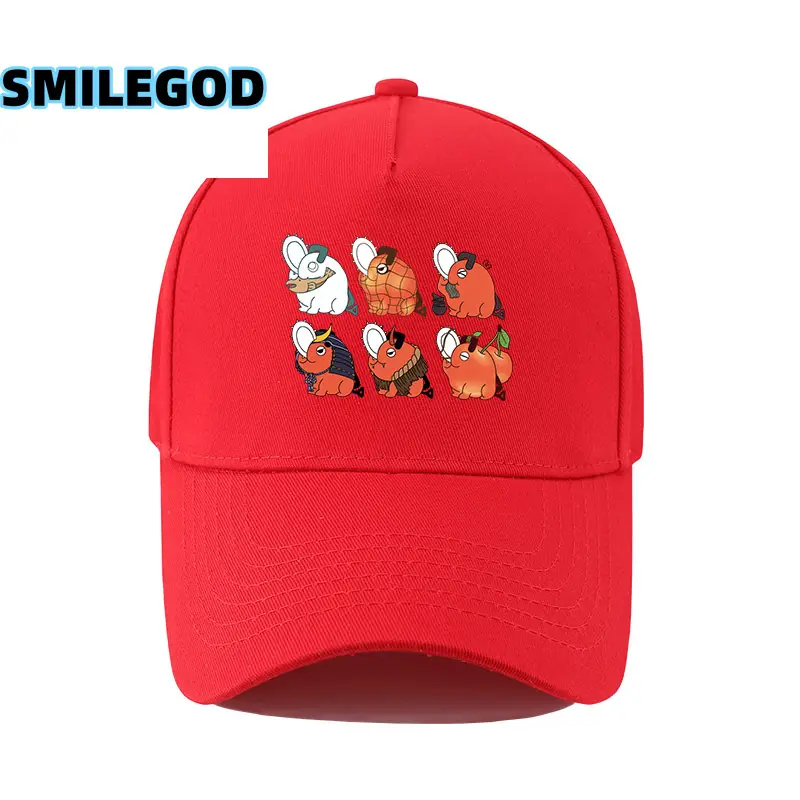 SMILEGOD Cartoon Cap for Men Navy with 6 Characters Print - Image 35