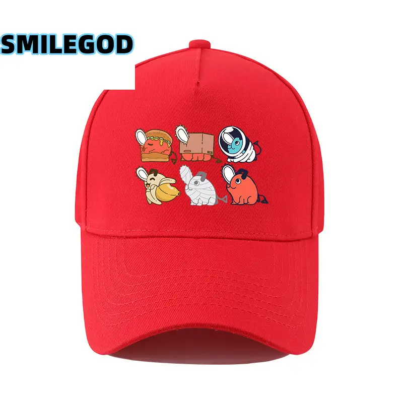 SMILEGOD Cartoon Cap for Men Navy with 6 Characters Print - Image 36