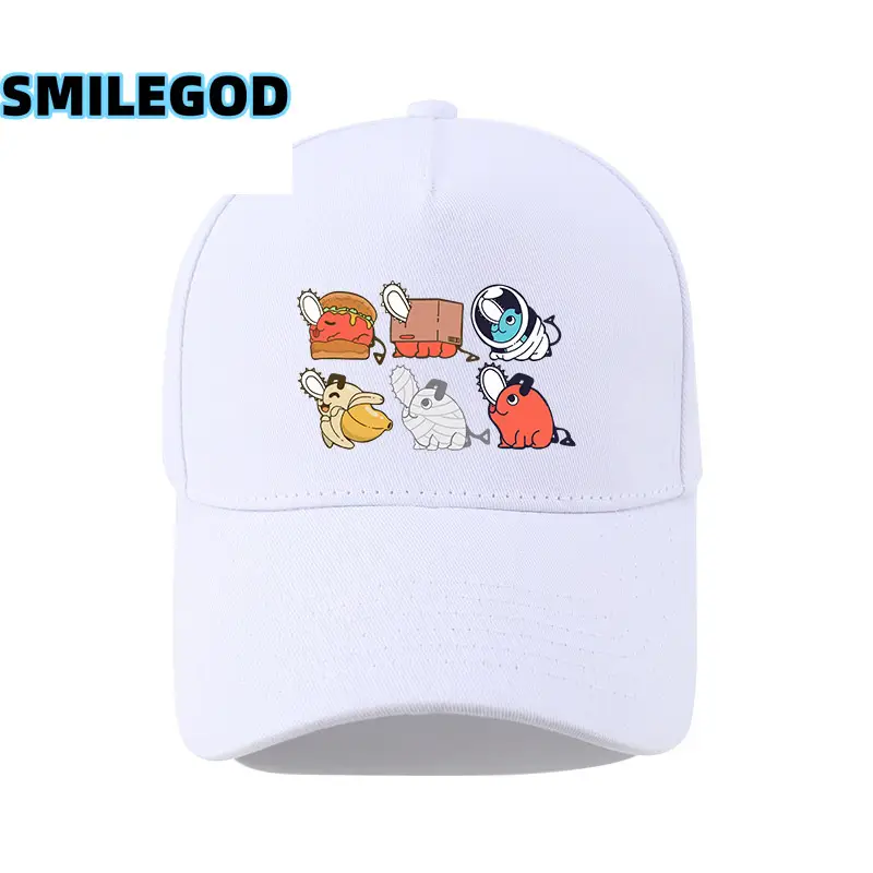 SMILEGOD Cartoon Cap for Men Navy with 6 Characters Print - Image 6