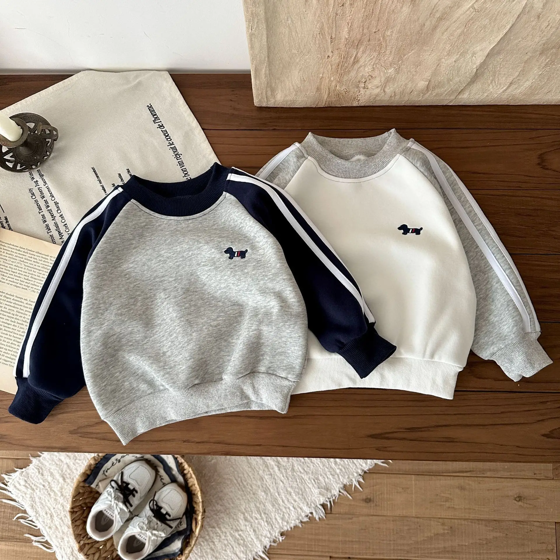 Boys Sweatshirt Spring Autumn Embroidered Long Sleeve T-Shirt - Image 5