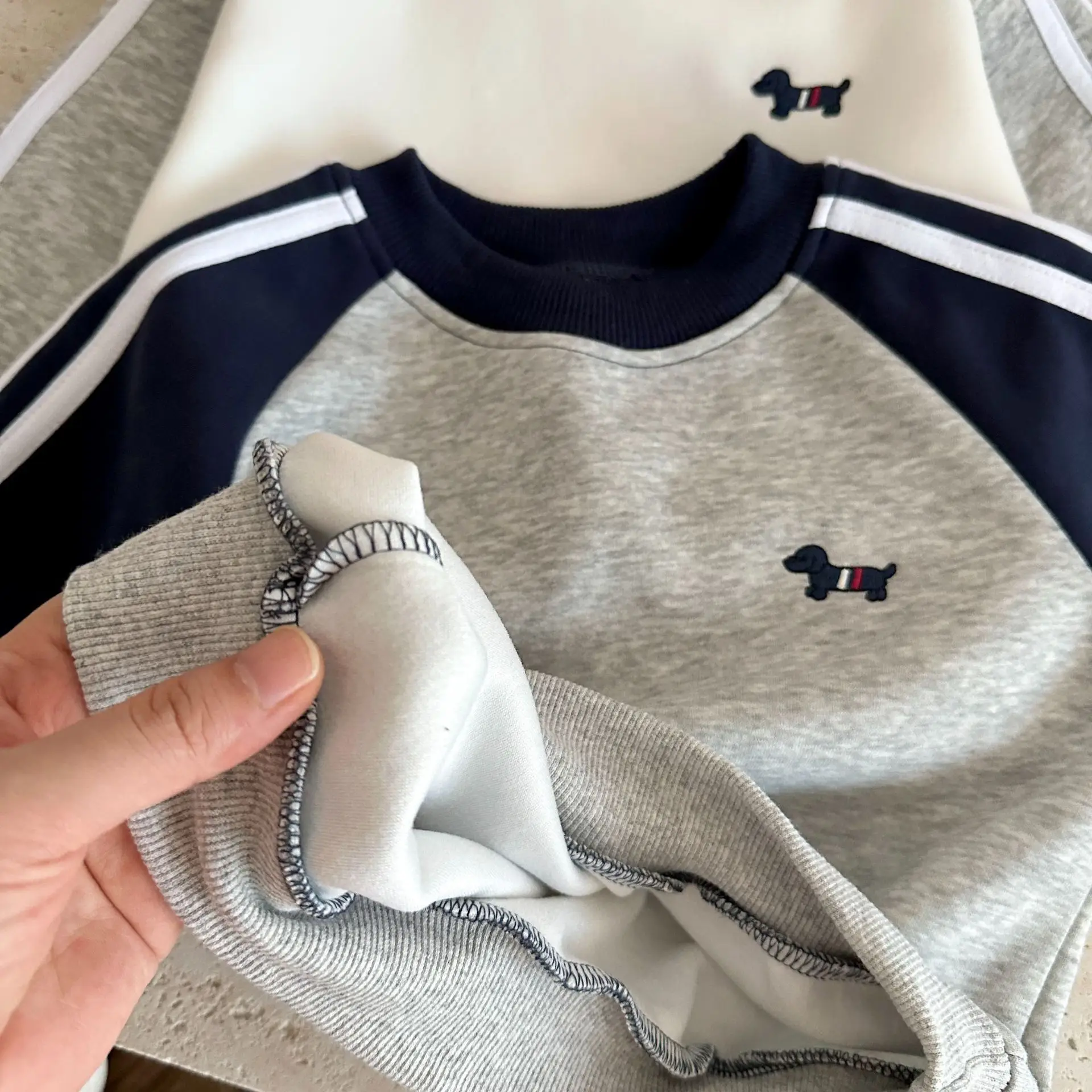 Boys Sweatshirt Spring Autumn Embroidered Long Sleeve T-Shirt — feature 10