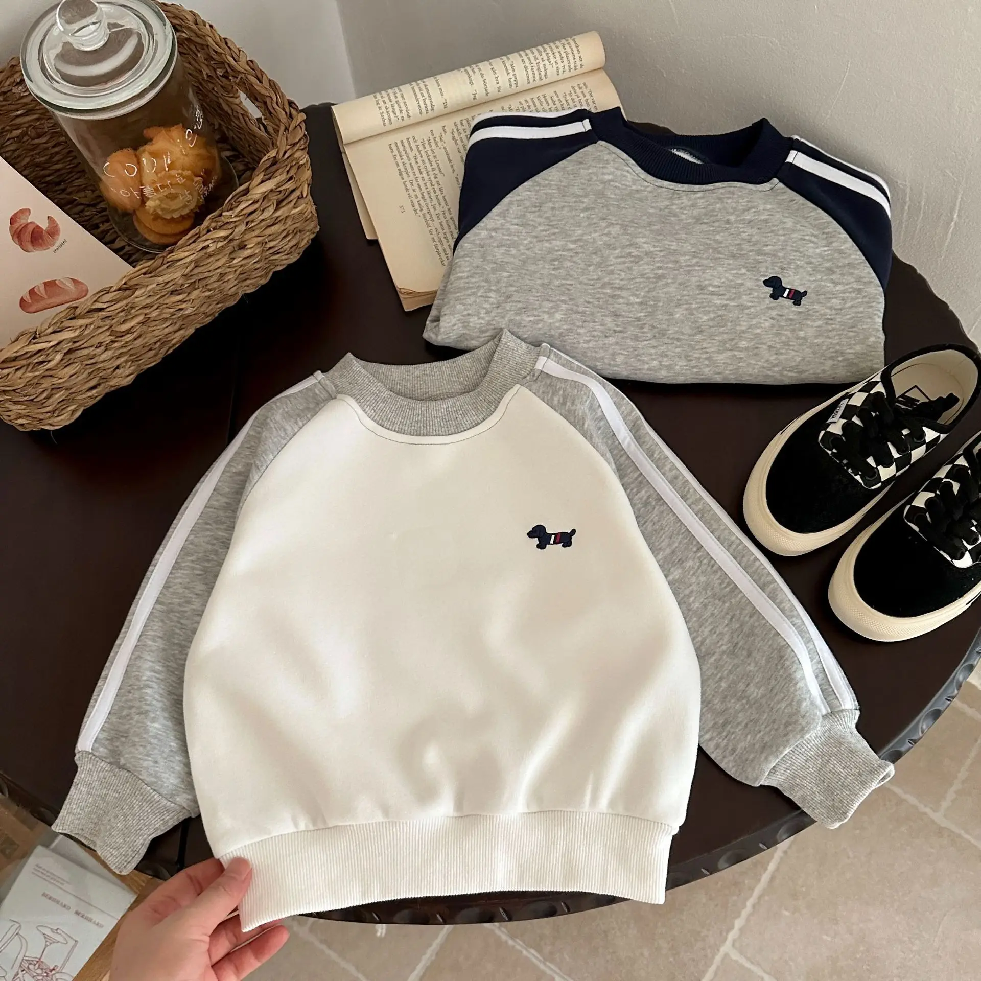 Boys Sweatshirt Spring Autumn Embroidered Long Sleeve T-Shirt — feature 3