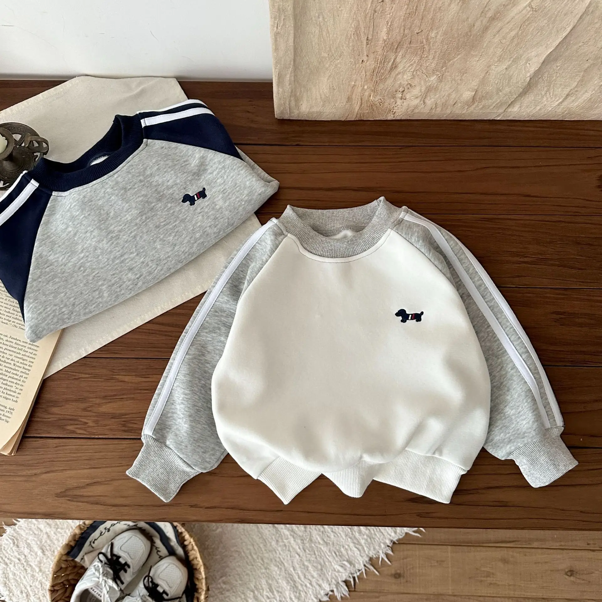 Boys Sweatshirt Spring Autumn Embroidered Long Sleeve T-Shirt — feature 4