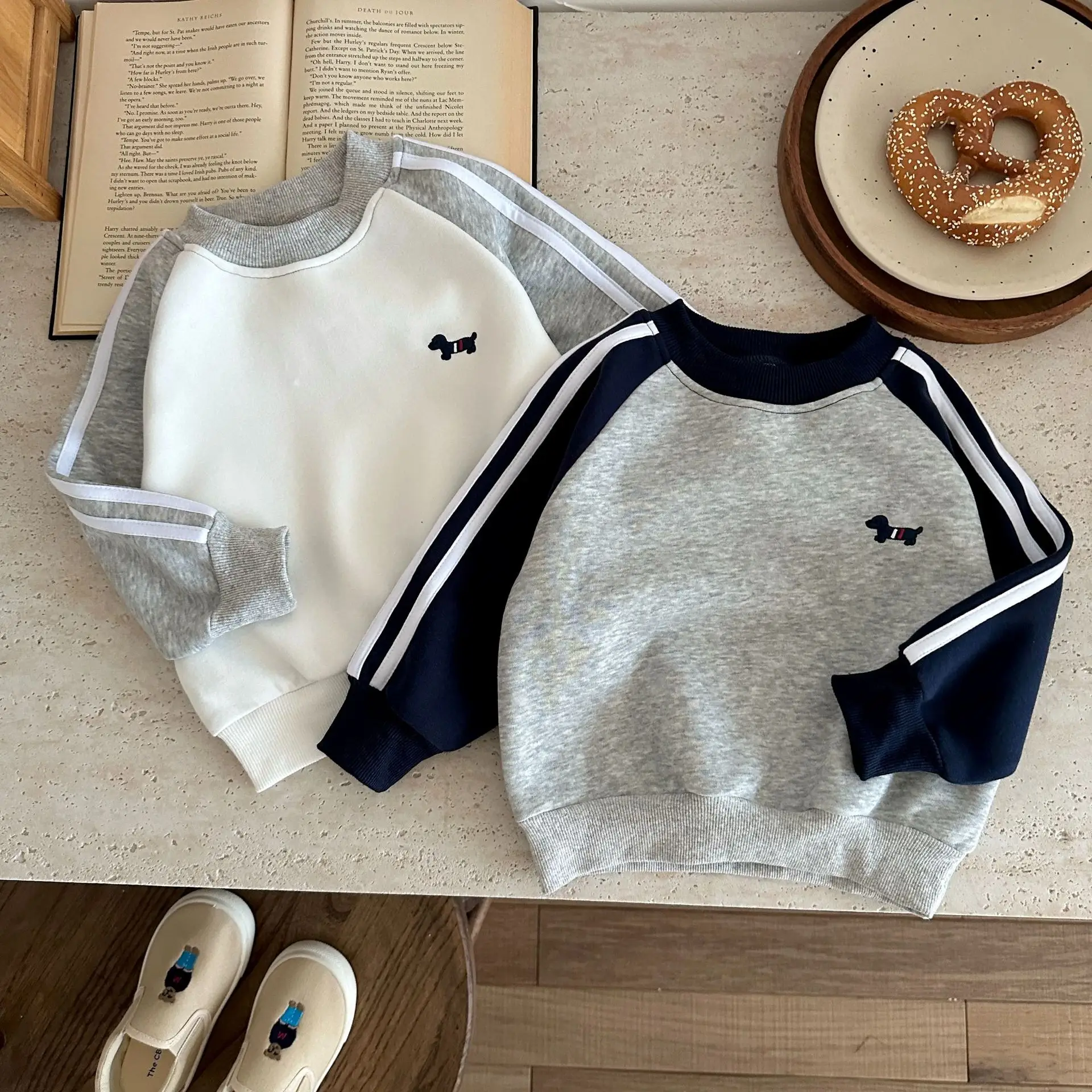Boys Sweatshirt Spring Autumn Embroidered Long Sleeve T-Shirt — feature 6