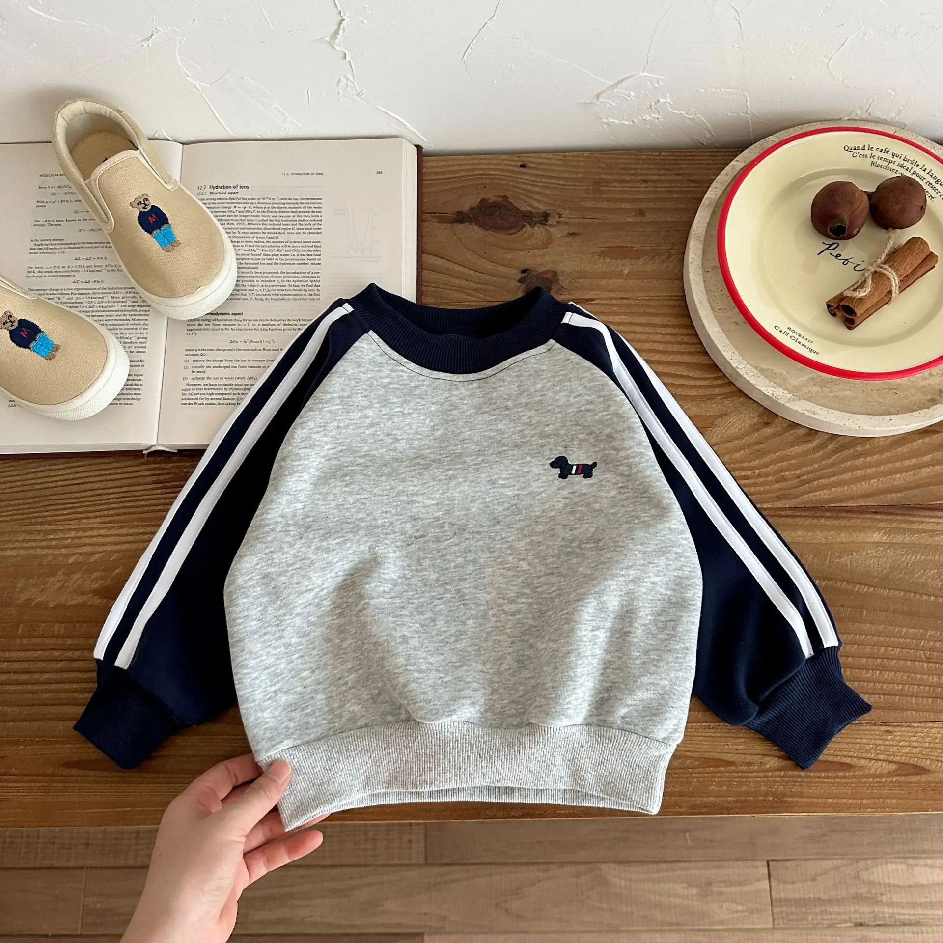 Boys Sweatshirt Spring Autumn Embroidered Long Sleeve T-Shirt - Image 2