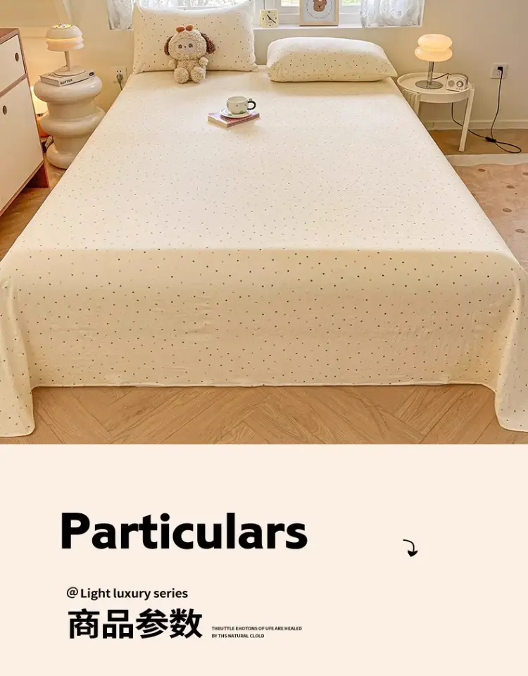 Class a Maternal and Infant Double-Layer Gauze Bed Sheets Single Piece Summer Single Non-100 Pure Cotton Washed Cotton Bed Sheets Universal for All Seasons — feature 15