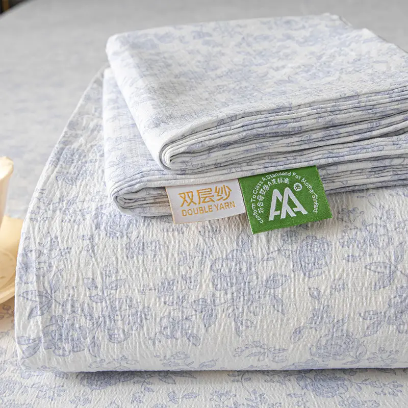 Class a Maternal and Infant Double-Layer Gauze Bed Sheets Single Piece Summer Single Non-100 Pure Cotton Washed Cotton Bed Sheets Universal for All Seasons