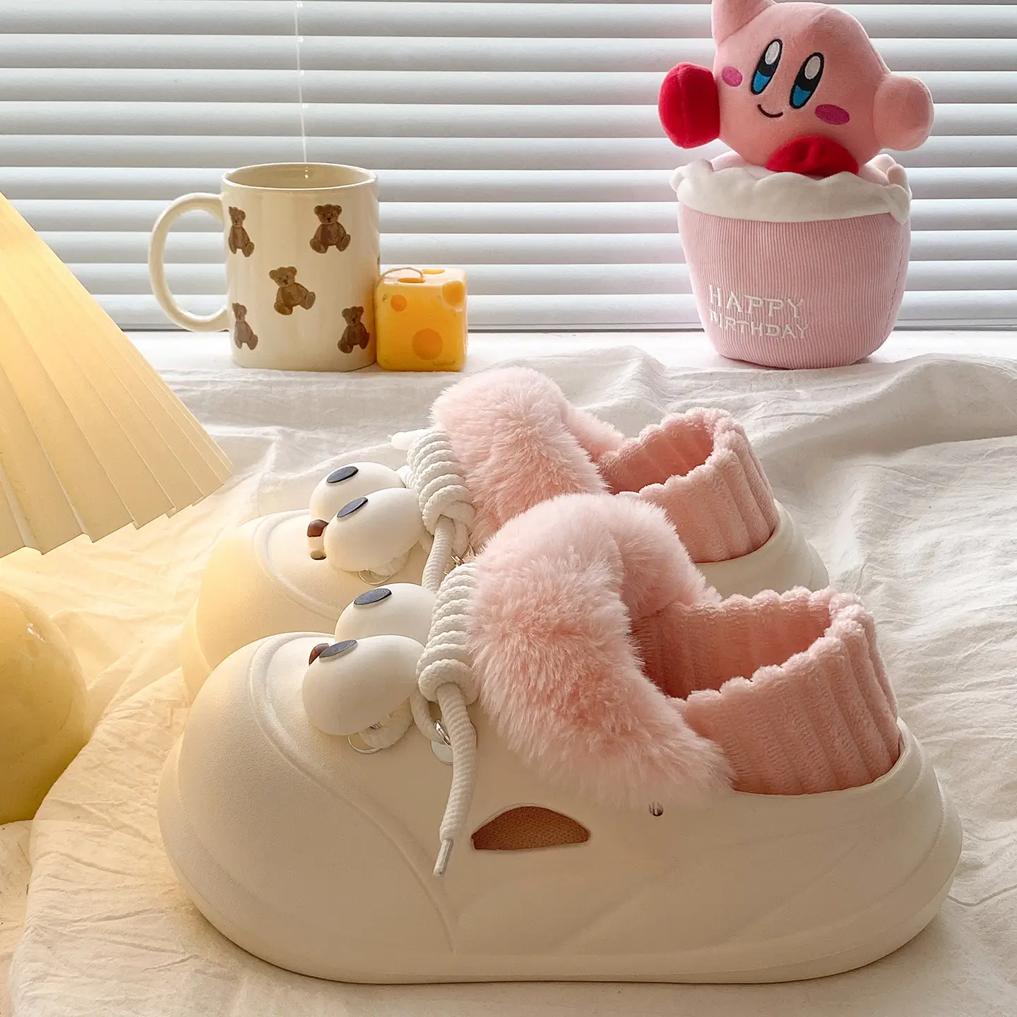 Funny Bear Slippers Winter Warm Waterproof Cotton